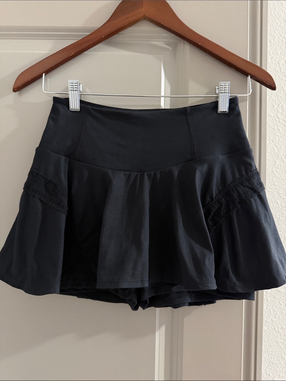 Free people check out my topspin black mini skirt shorts skort S - Picture 5 of 11